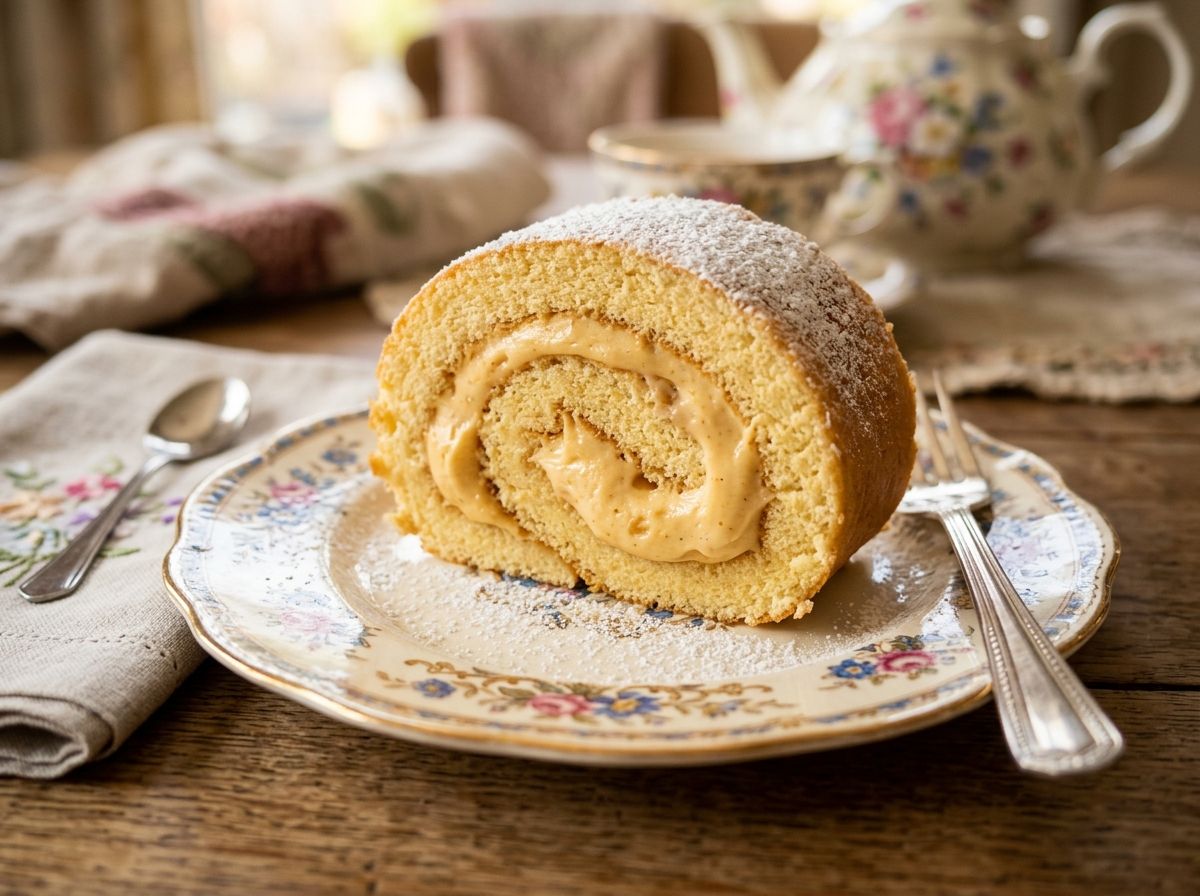 Butterscotch Angel Delight Swiss Roll Filling