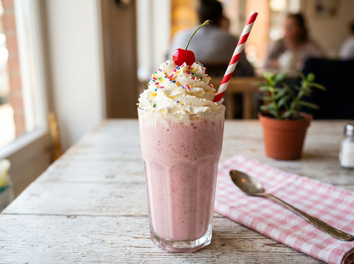 Strawberry Angel Delight Milkshake