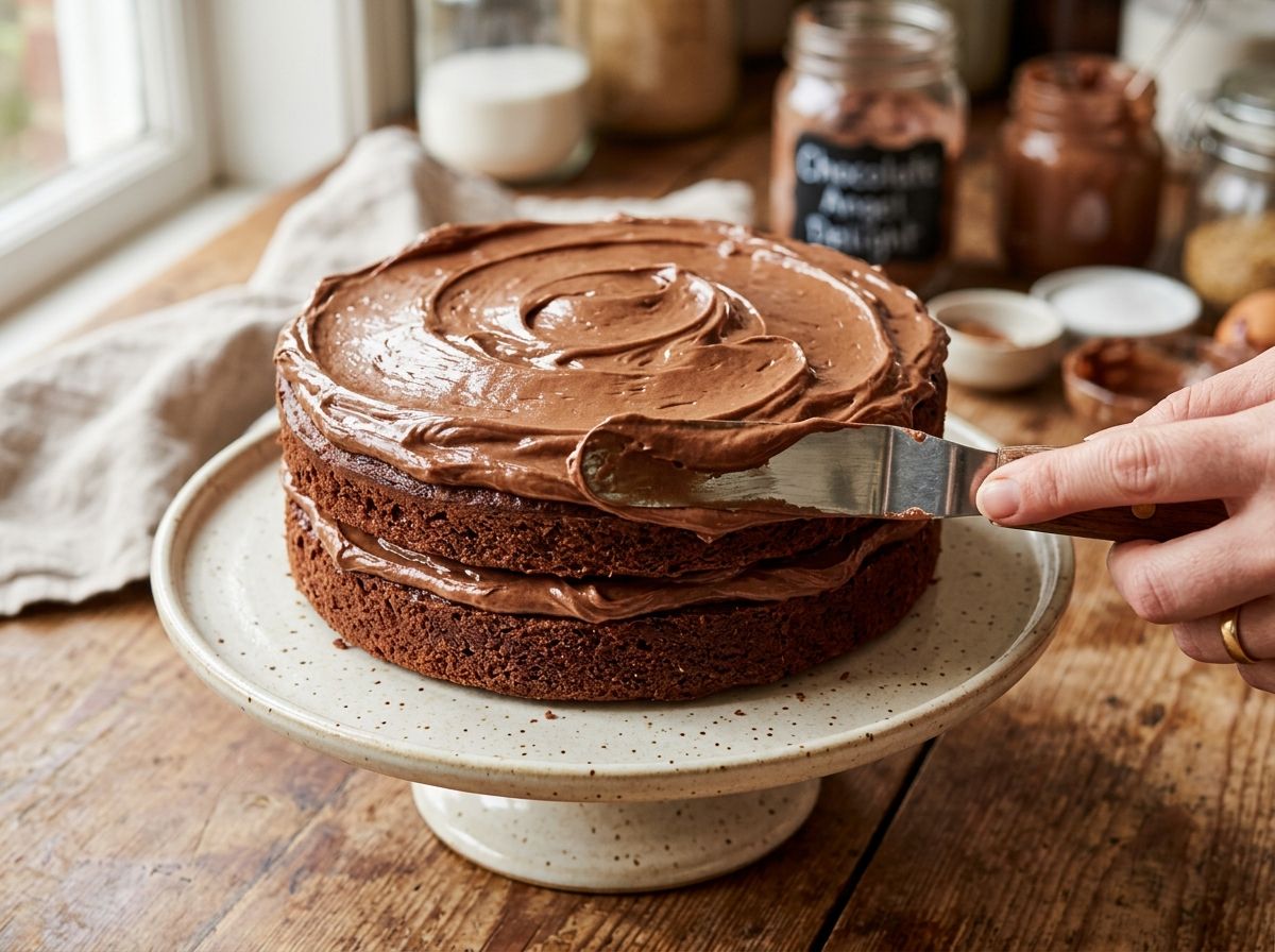 Fluffy Chocolate Angel Delight Cake Frosting
