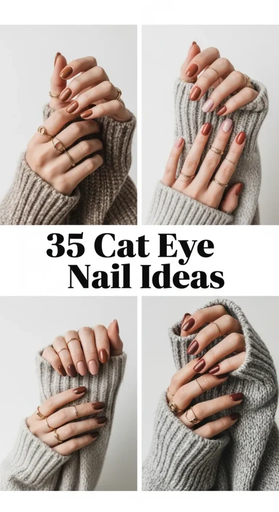 From Classic to Cosmic – 35 Cat Eye Nail Designs You’ll Fall In Love With