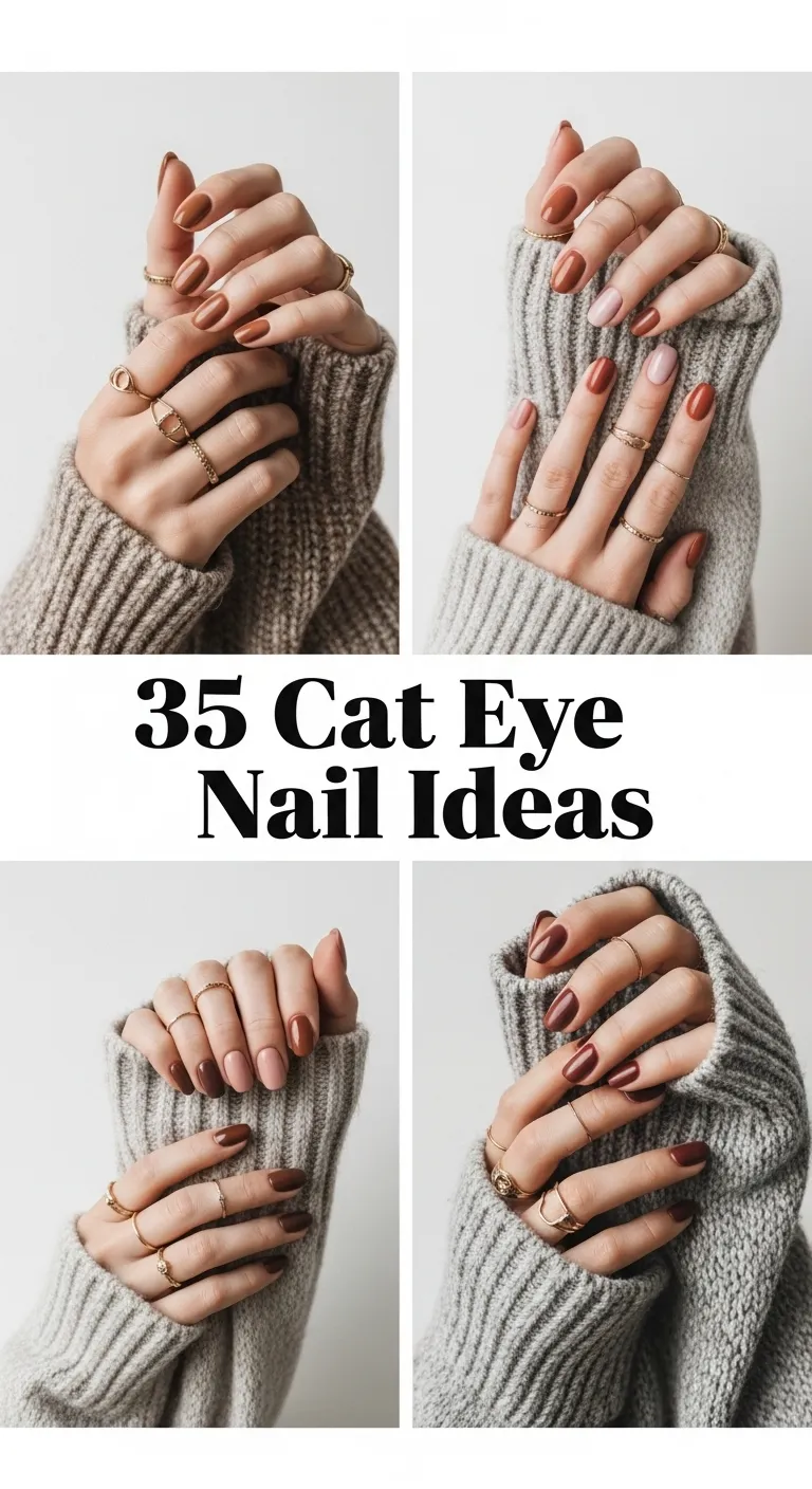 From Classic to Cosmic – 35 Cat Eye Nail Designs You’ll Fall In Love With