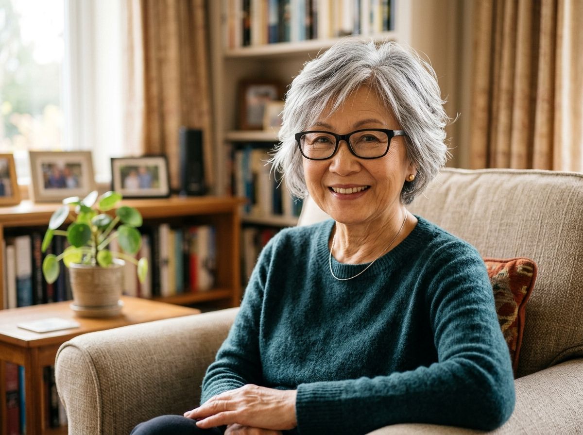 Feathered Crop for Women Over 70 with Glasses
