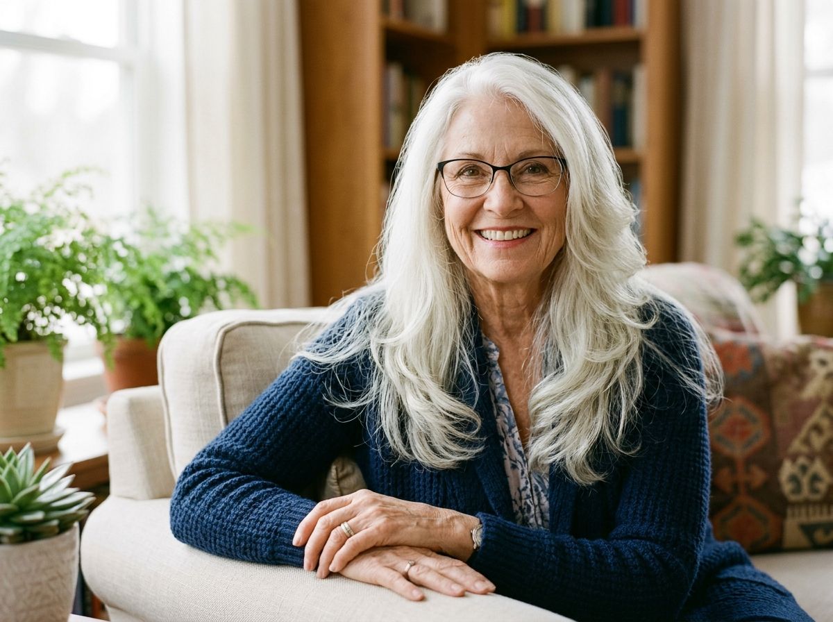 Shoulder-Length Cut with Soft Layers for Women Over 70 with Glasses