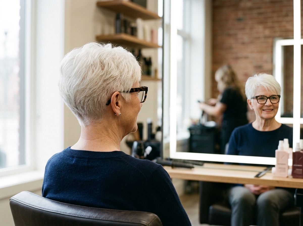 The Tapered Nape Cut for Women Over 70 with Glasses