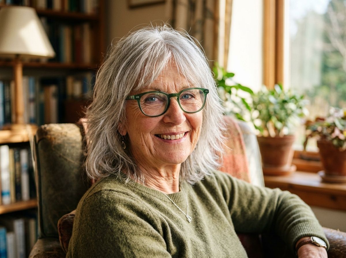 Textured Shag for Thinning Hair for Women Over 70 with Glasses