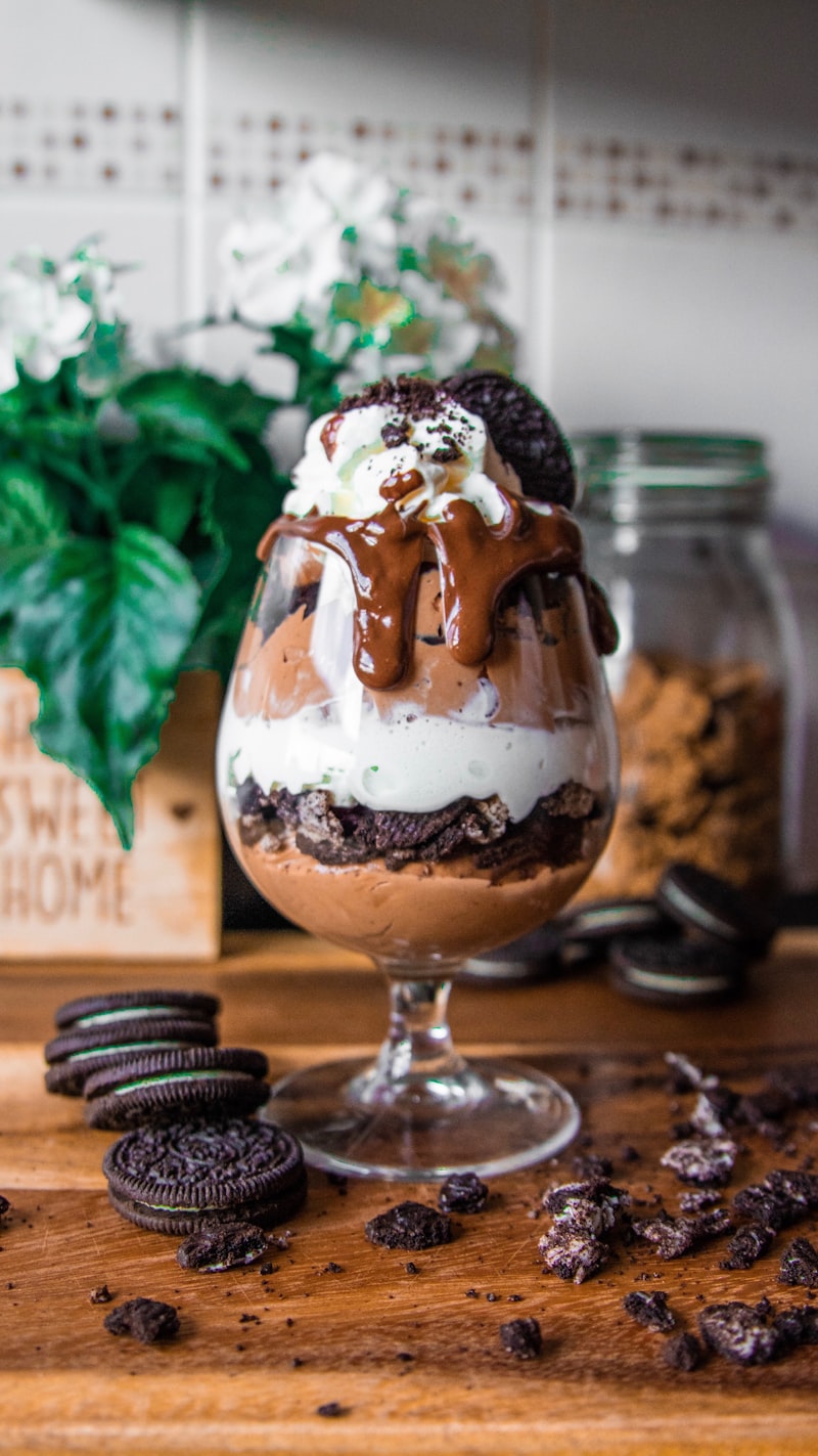 Chocolate Banana Soft Serve Nice Cream Dessert