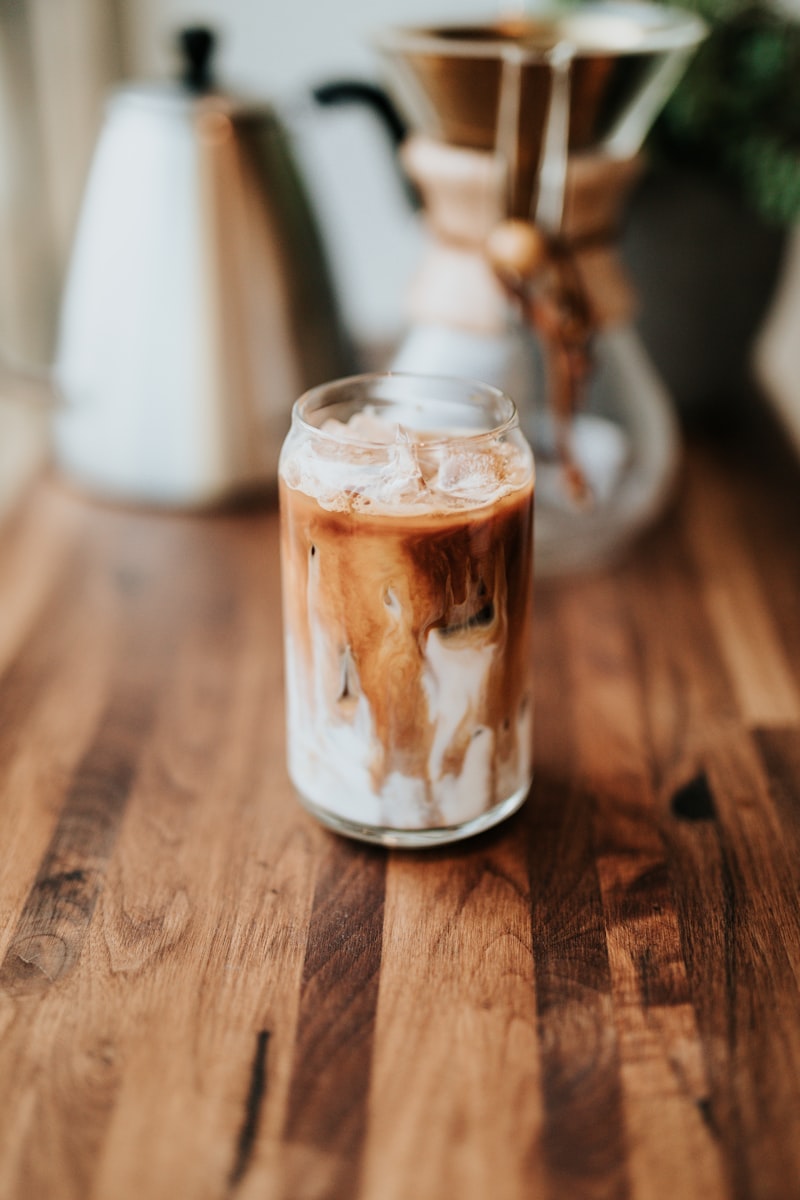 Cold Brew Coffee Protein Shake iced glass