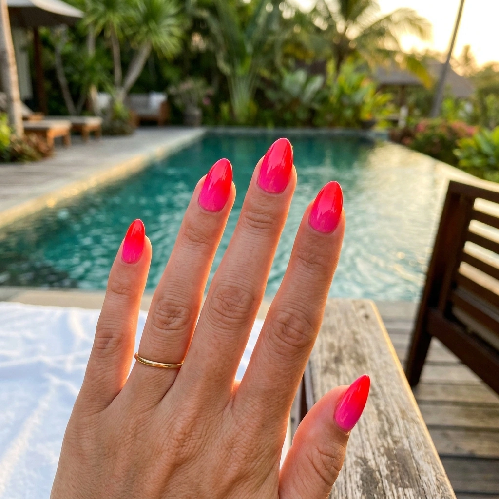 Red and pink gradient.
