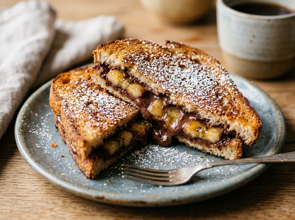 Nutella and Banana Dessert Toastie