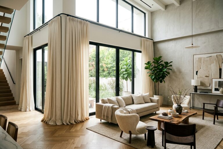 25 Curtain Ideas for High Ceilings