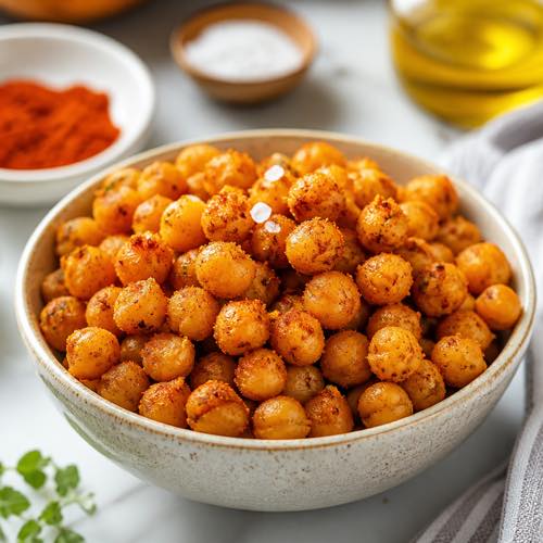 Air fryer recipe for beginners - Smoky Spiced Roasted Chickpeas