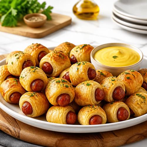 Air fryer recipe for beginners - Easy Pigs in a Blanket