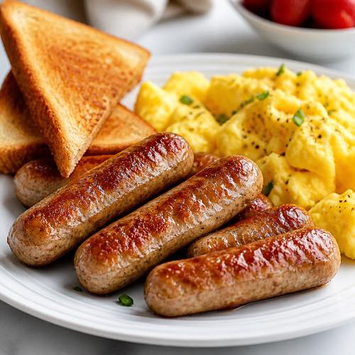 Air fryer recipe for beginners - Quick Breakfast Sausages