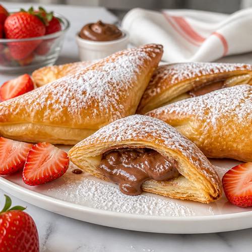 Air fryer recipe for beginners - 2-Ingredient Nutella Hand Pies