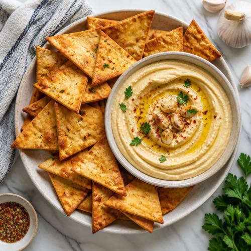 Air fryer recipe for beginners - Crunchy Homemade Pita Chips