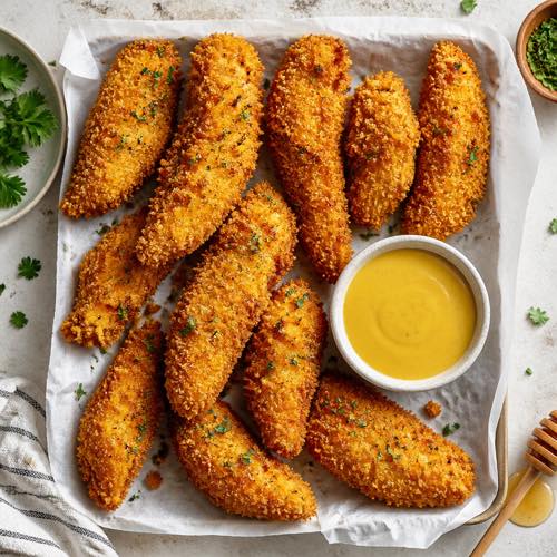 Air fryer recipe for beginners - Crispy Panko Chicken Tenders