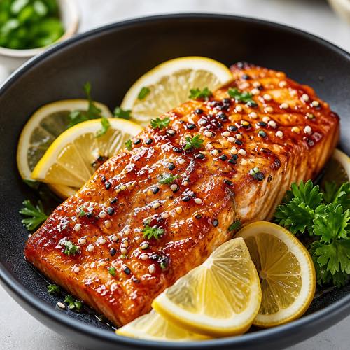 Air fryer recipe for beginners - Honey Garlic Salmon Fillets