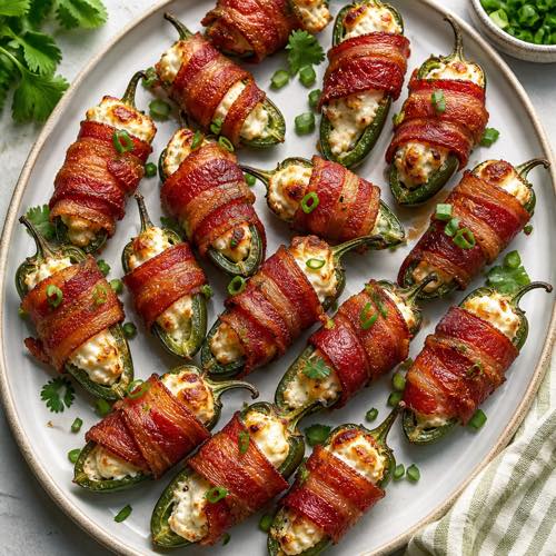 Easy air fryer recipe - Bacon-Wrapped Jalapeño Poppers