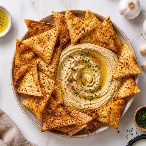 Easy air fryer recipe - Toasted Air Fryer Pita Chips