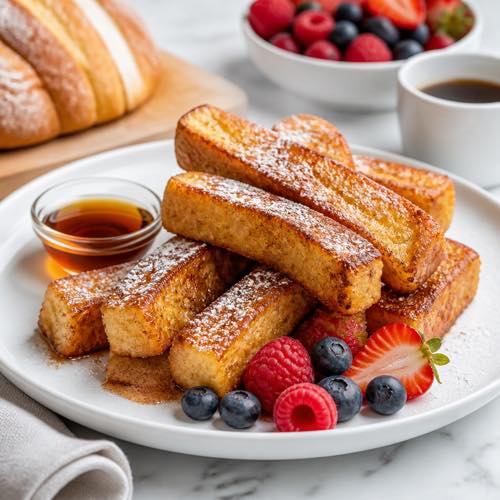 Easy air fryer recipe - Golden French Toast Sticks