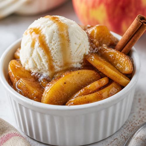 Easy air fryer recipe - Baked Air Fryer Cinnamon Apples