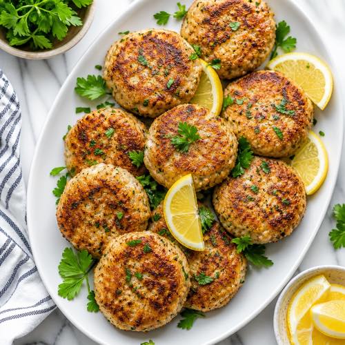 Healthy canned chicken recipe - Crispy Baked Healthy Chicken Patties