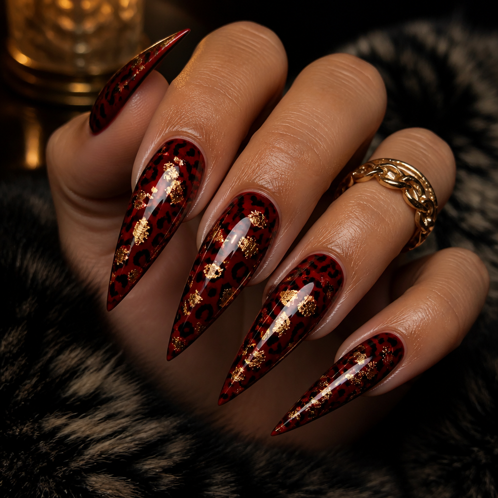 Cheetah Nails Idea 6