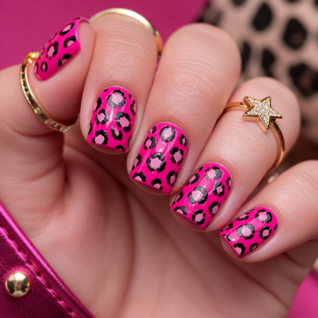 Cheetah Nails Idea 7