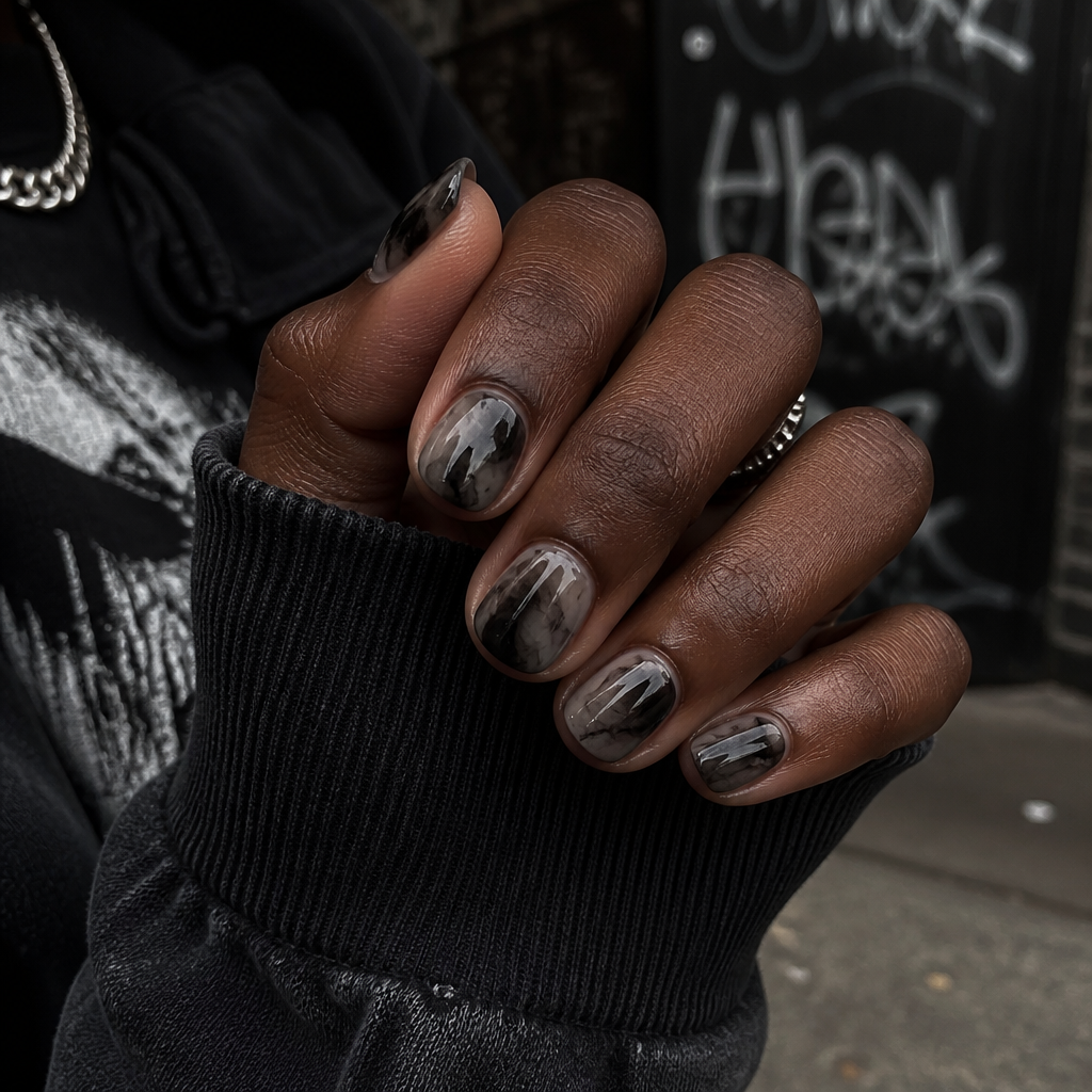 Downtown Girl Nails Aesthetic Idea 4