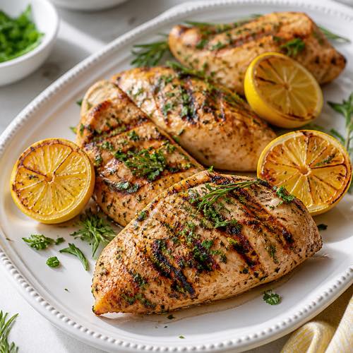Healthy grilled chicken recipe - Grilled Lemon Herb Chicken Breast