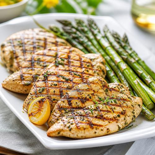 Healthy grilled chicken recipe - Grilled Garlic Herb Chicken Cutlets