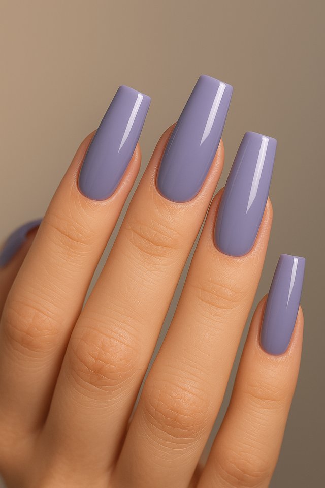 Lavender Coffin Nails