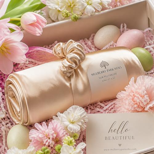 Adult Easter basket idea - Mulberry Silk Pillowcase & Scrunchies