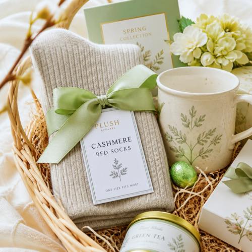 Adult Easter basket idea - Cloud-Soft Cashmere-Blend Lounge Socks