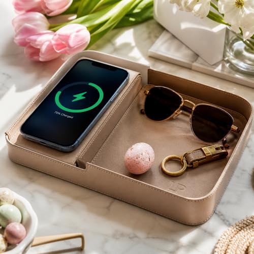 Adult Easter basket idea - Wireless Charging Valet Tray