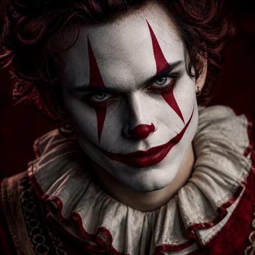 Clown makeup idea 15: Classic Sinister Sewer Clown costume look