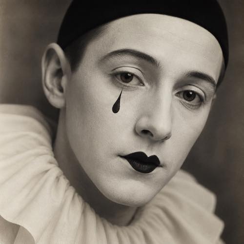 Clown makeup idea 22: Traditional French Pierrot costume look