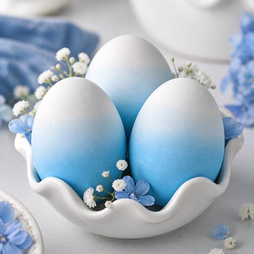 Egg decorating idea - Ombré Dip-Dyed Eggs