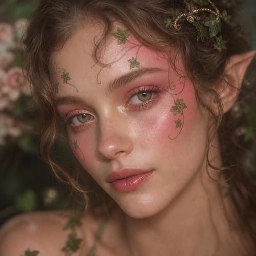 Halloween makeup idea 9: Ethereal Woodland Fairy costume look